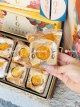 Lava trứng chảy Hongkong MX/ hộp giấy trắng mạ chữ vàng [hàng nội địa]